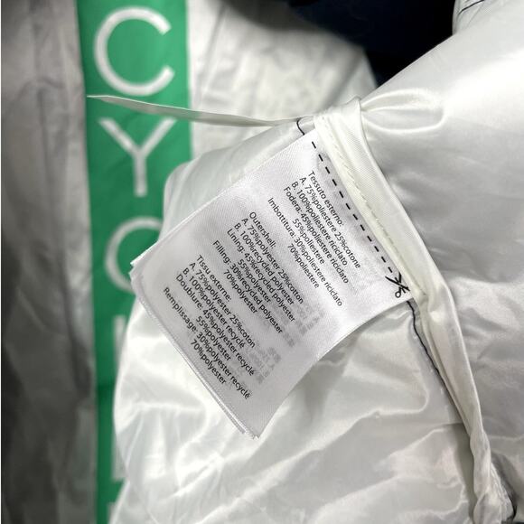 Save The Duck Burn Recycled Bi-Material "Down" packable jacket women's L - Picture 6 of 10